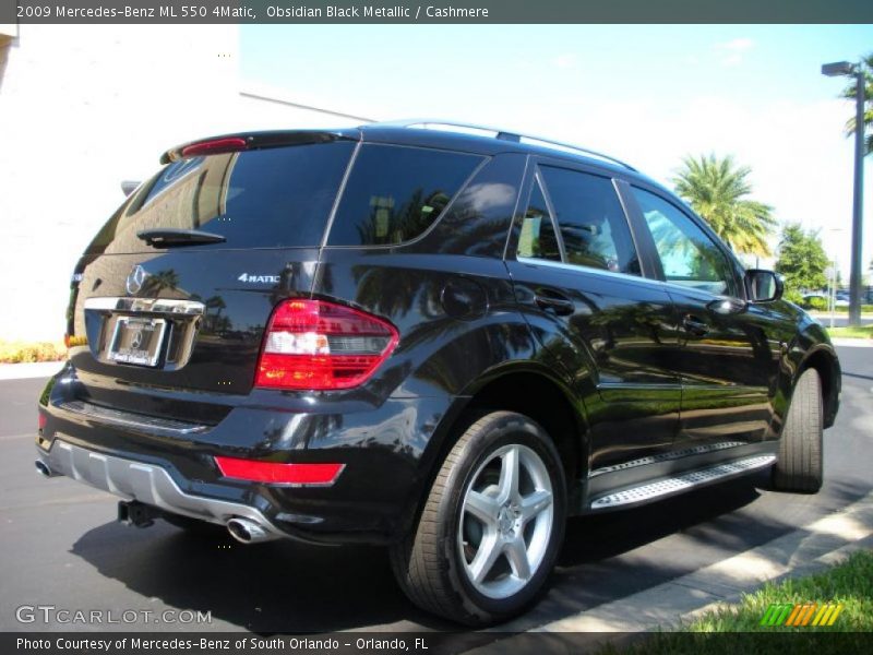 Obsidian Black Metallic / Cashmere 2009 Mercedes-Benz ML 550 4Matic