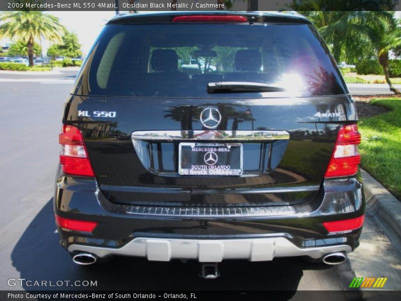 Obsidian Black Metallic / Cashmere 2009 Mercedes-Benz ML 550 4Matic