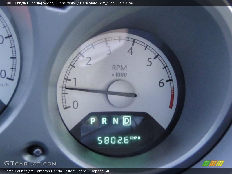 Stone White / Dark Slate Gray/Light Slate Gray 2007 Chrysler Sebring Sedan