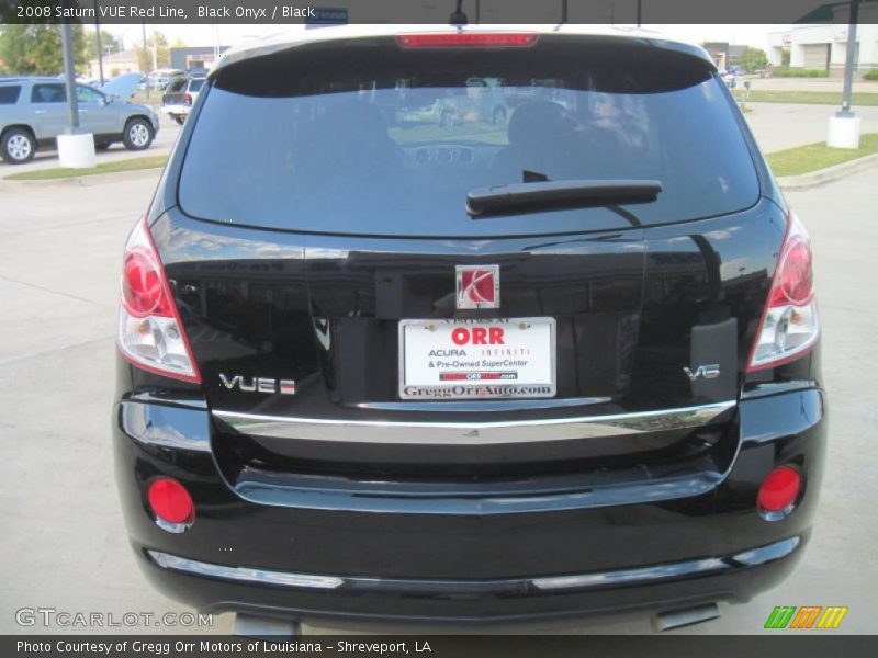Black Onyx / Black 2008 Saturn VUE Red Line