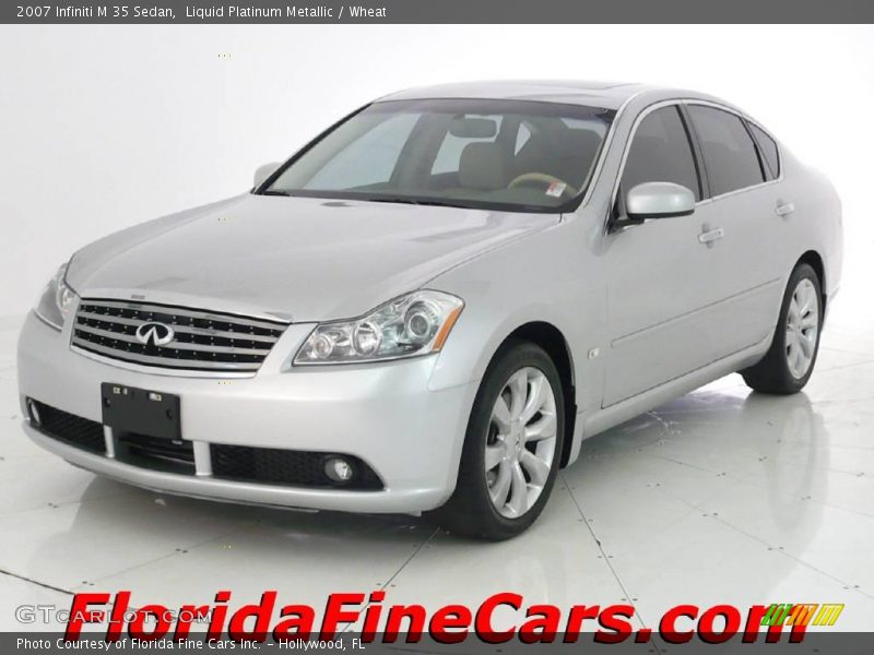 Liquid Platinum Metallic / Wheat 2007 Infiniti M 35 Sedan