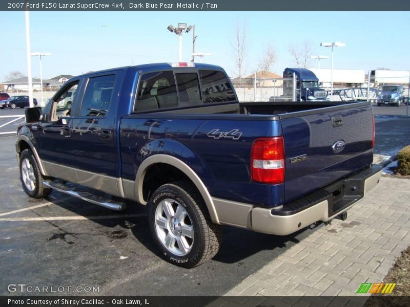 Dark Blue Pearl Metallic / Tan 2007 Ford F150 Lariat SuperCrew 4x4