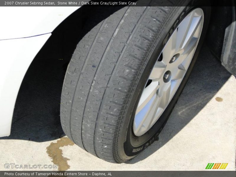 Stone White / Dark Slate Gray/Light Slate Gray 2007 Chrysler Sebring Sedan