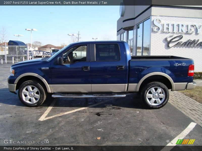 Dark Blue Pearl Metallic / Tan 2007 Ford F150 Lariat SuperCrew 4x4