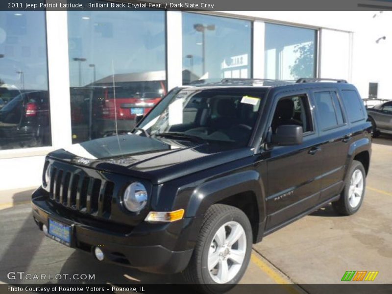 Brilliant Black Crystal Pearl / Dark Slate Gray 2011 Jeep Patriot Latitude