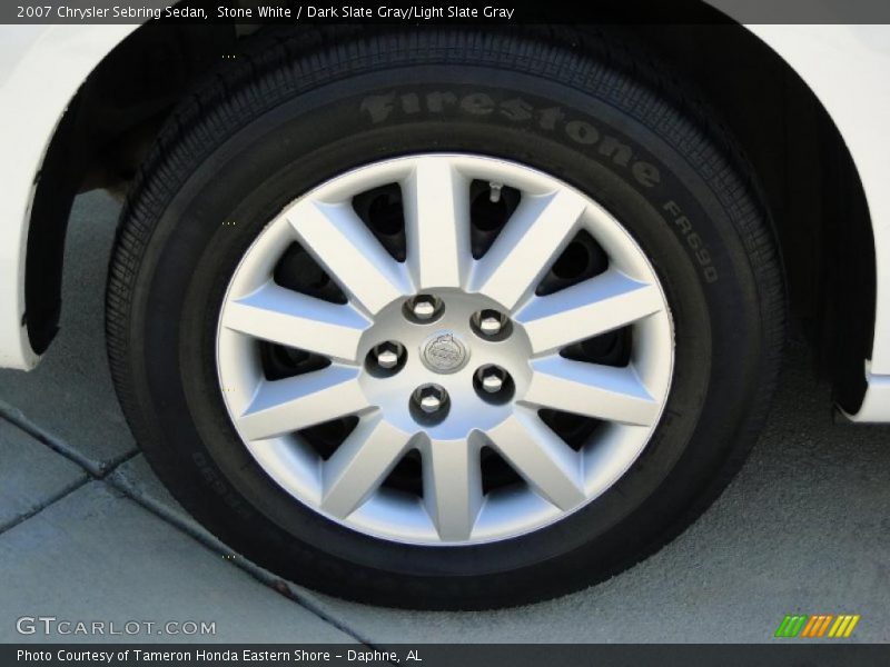 Stone White / Dark Slate Gray/Light Slate Gray 2007 Chrysler Sebring Sedan