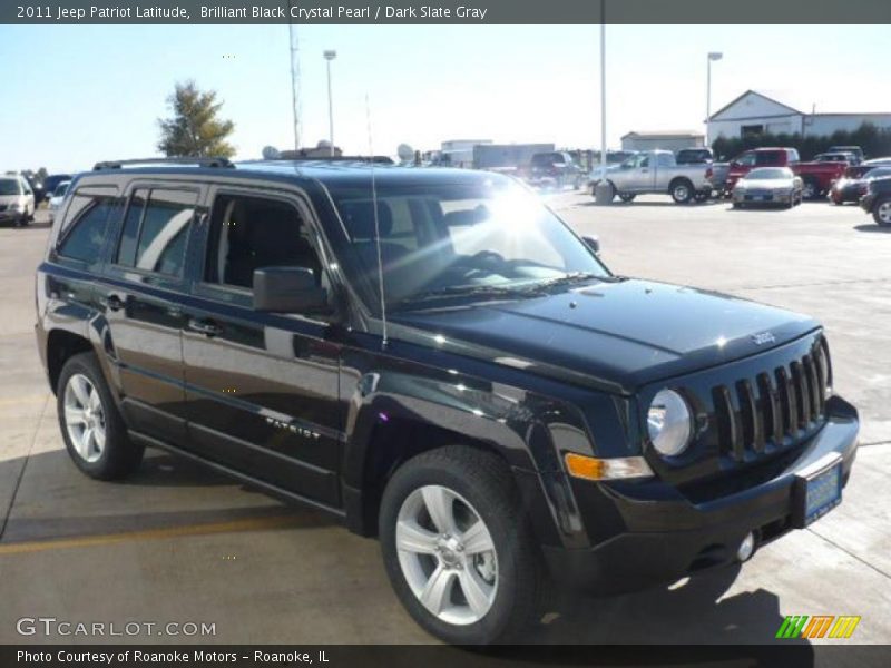 Brilliant Black Crystal Pearl / Dark Slate Gray 2011 Jeep Patriot Latitude
