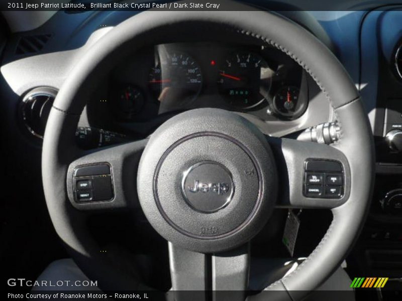 Brilliant Black Crystal Pearl / Dark Slate Gray 2011 Jeep Patriot Latitude