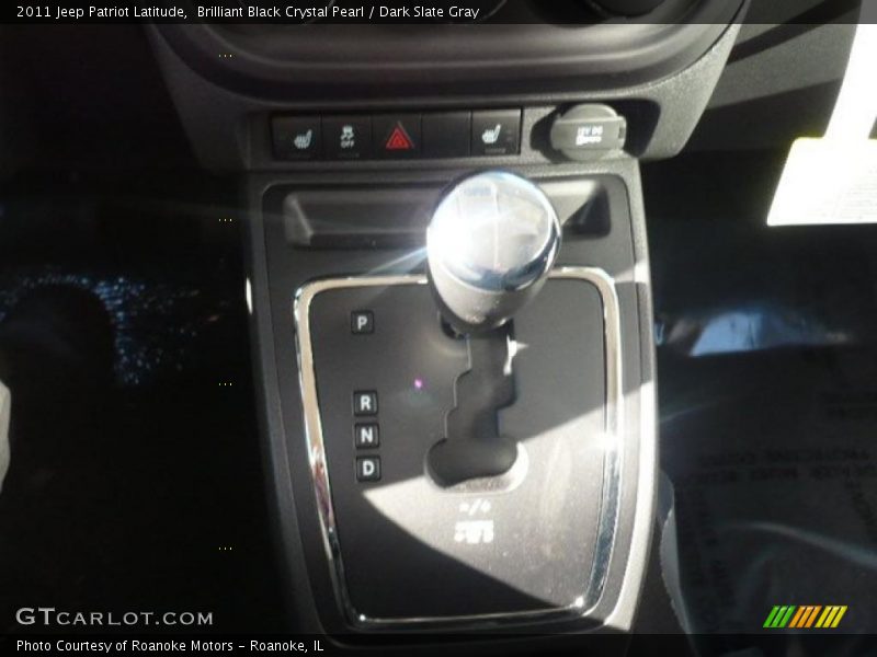 Brilliant Black Crystal Pearl / Dark Slate Gray 2011 Jeep Patriot Latitude