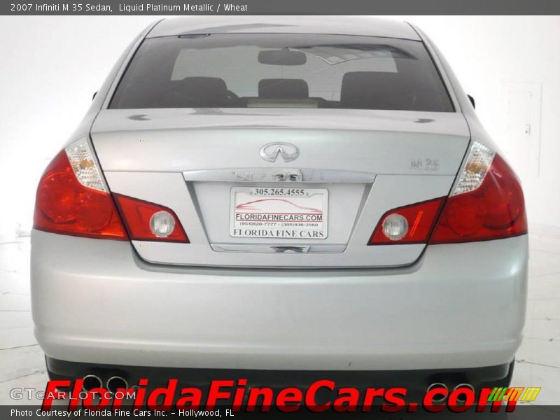 Liquid Platinum Metallic / Wheat 2007 Infiniti M 35 Sedan
