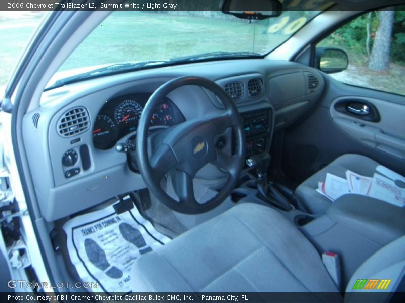 Summit White / Light Gray 2006 Chevrolet TrailBlazer LS