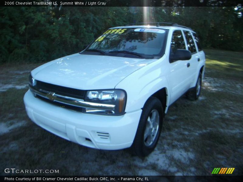 Summit White / Light Gray 2006 Chevrolet TrailBlazer LS