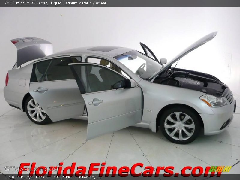 Liquid Platinum Metallic / Wheat 2007 Infiniti M 35 Sedan