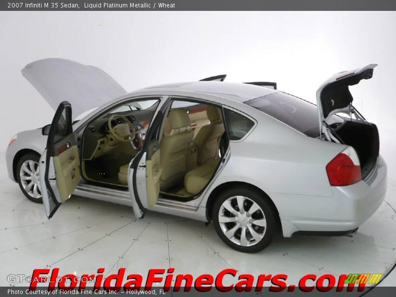 Liquid Platinum Metallic / Wheat 2007 Infiniti M 35 Sedan