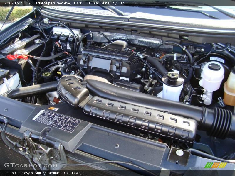 Dark Blue Pearl Metallic / Tan 2007 Ford F150 Lariat SuperCrew 4x4