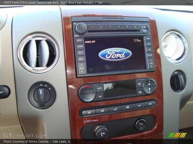 Dark Blue Pearl Metallic / Tan 2007 Ford F150 Lariat SuperCrew 4x4