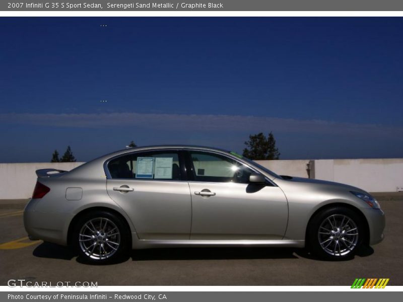 Serengeti Sand Metallic / Graphite Black 2007 Infiniti G 35 S Sport Sedan