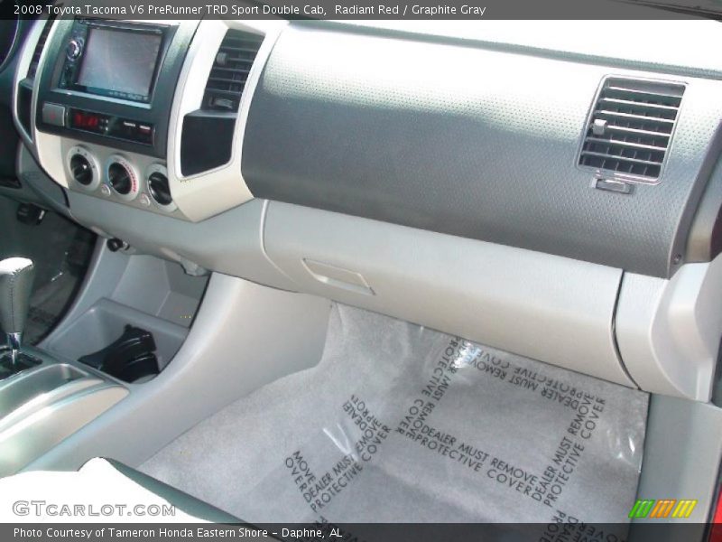 Radiant Red / Graphite Gray 2008 Toyota Tacoma V6 PreRunner TRD Sport Double Cab