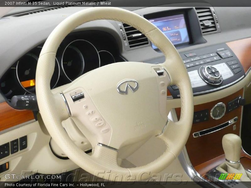Liquid Platinum Metallic / Wheat 2007 Infiniti M 35 Sedan