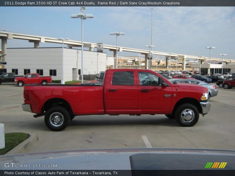 Flame Red / Dark Slate Gray/Medium Graystone 2011 Dodge Ram 3500 HD ST Crew Cab 4x4 Dually