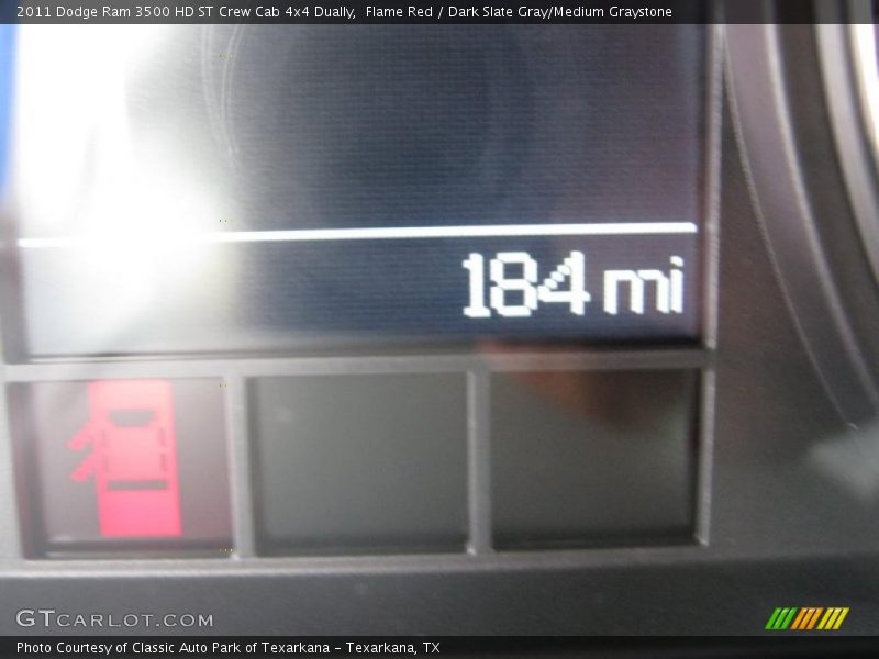 Flame Red / Dark Slate Gray/Medium Graystone 2011 Dodge Ram 3500 HD ST Crew Cab 4x4 Dually