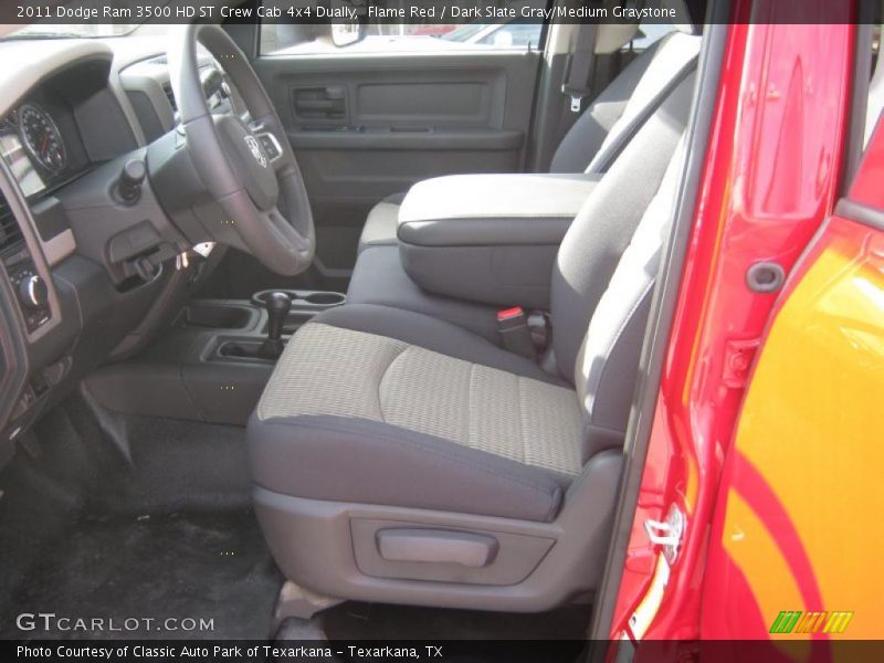 Flame Red / Dark Slate Gray/Medium Graystone 2011 Dodge Ram 3500 HD ST Crew Cab 4x4 Dually