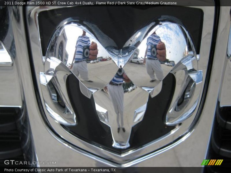 Flame Red / Dark Slate Gray/Medium Graystone 2011 Dodge Ram 3500 HD ST Crew Cab 4x4 Dually
