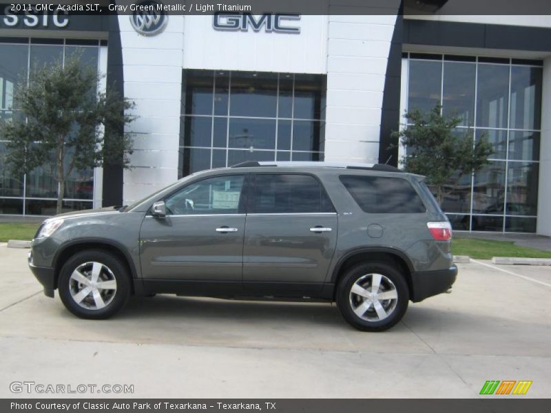 Gray Green Metallic / Light Titanium 2011 GMC Acadia SLT
