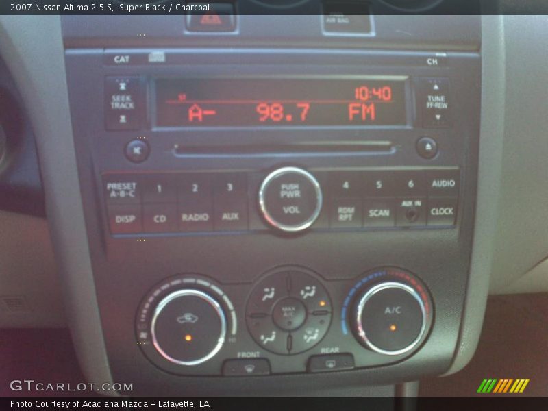 Super Black / Charcoal 2007 Nissan Altima 2.5 S