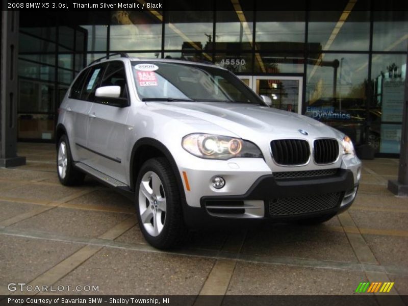 Titanium Silver Metallic / Black 2008 BMW X5 3.0si