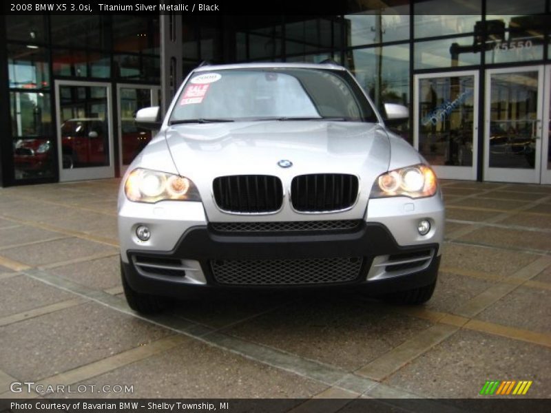 Titanium Silver Metallic / Black 2008 BMW X5 3.0si