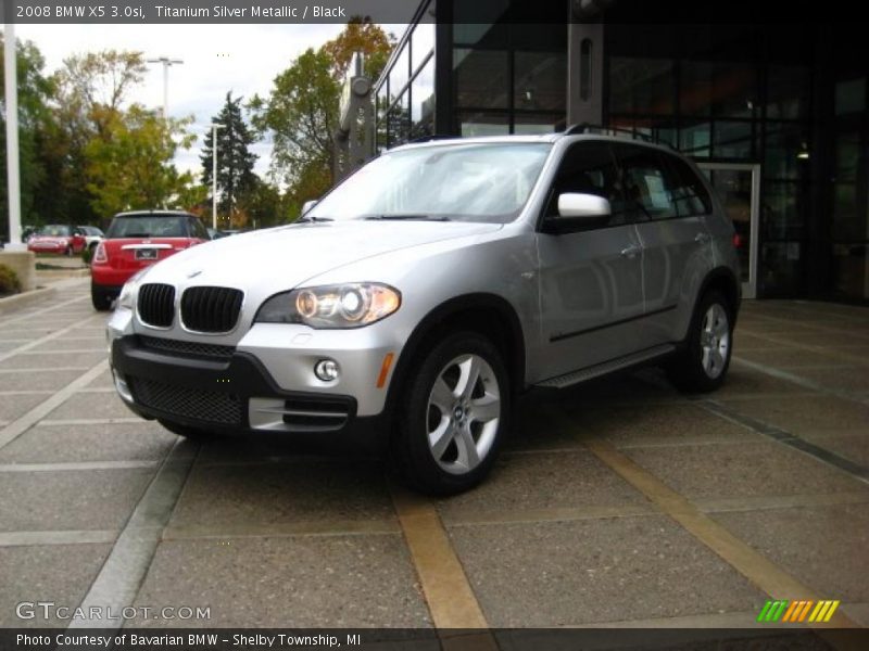 Titanium Silver Metallic / Black 2008 BMW X5 3.0si