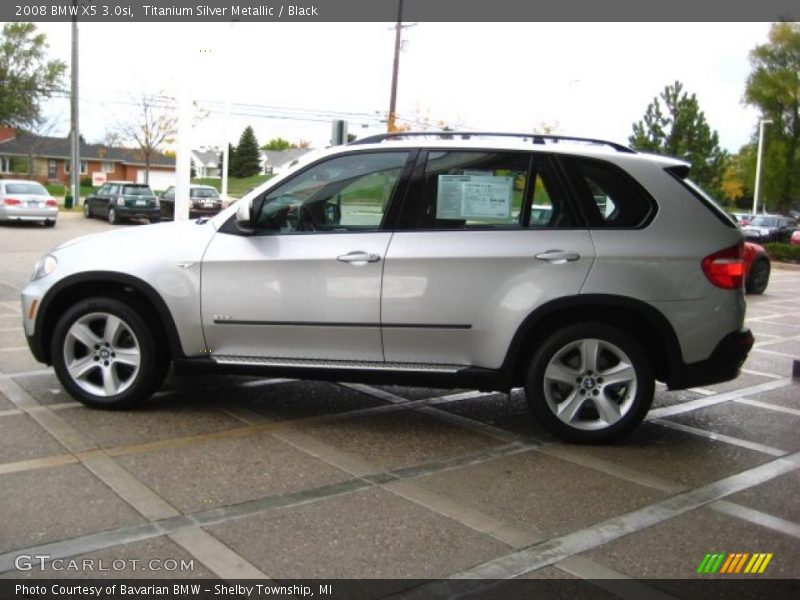 Titanium Silver Metallic / Black 2008 BMW X5 3.0si
