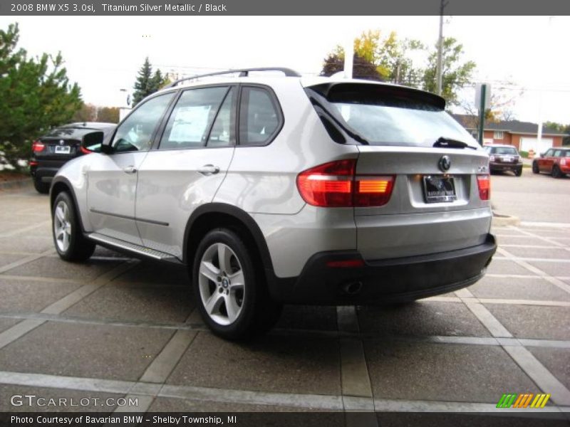Titanium Silver Metallic / Black 2008 BMW X5 3.0si