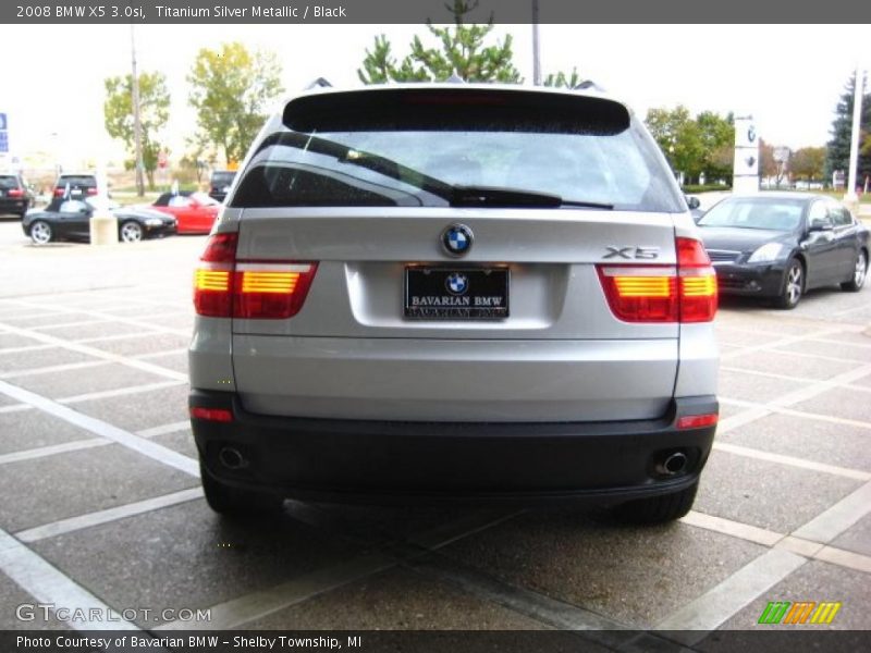 Titanium Silver Metallic / Black 2008 BMW X5 3.0si
