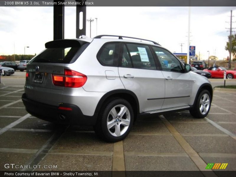 Titanium Silver Metallic / Black 2008 BMW X5 3.0si