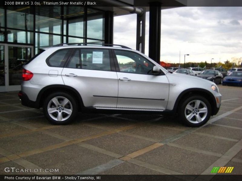 Titanium Silver Metallic / Black 2008 BMW X5 3.0si