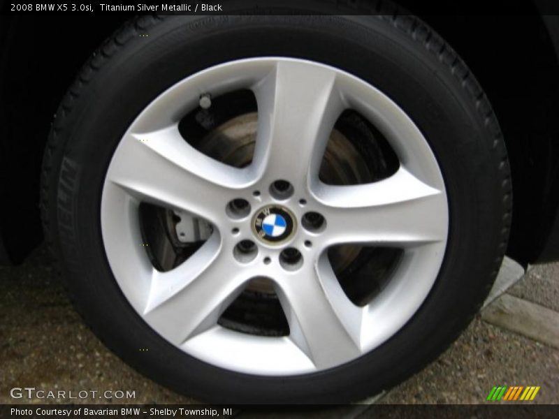 Titanium Silver Metallic / Black 2008 BMW X5 3.0si