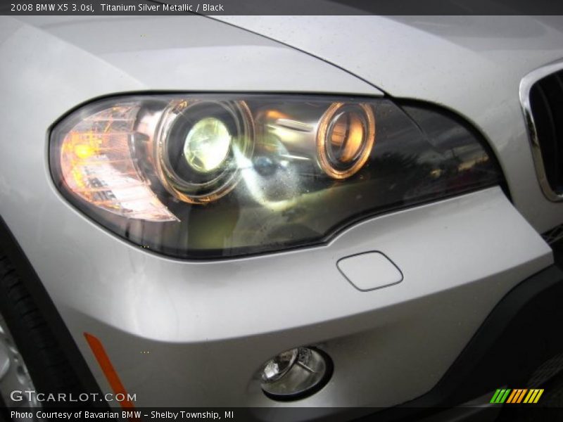 Titanium Silver Metallic / Black 2008 BMW X5 3.0si