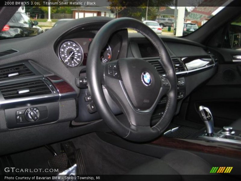 Titanium Silver Metallic / Black 2008 BMW X5 3.0si