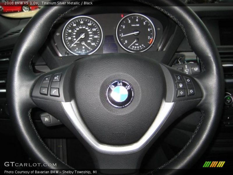 Titanium Silver Metallic / Black 2008 BMW X5 3.0si
