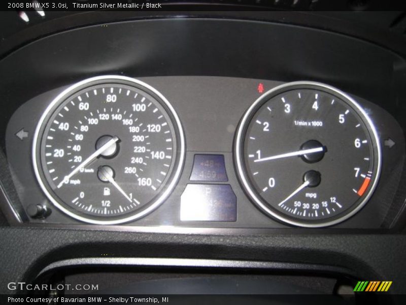 Titanium Silver Metallic / Black 2008 BMW X5 3.0si