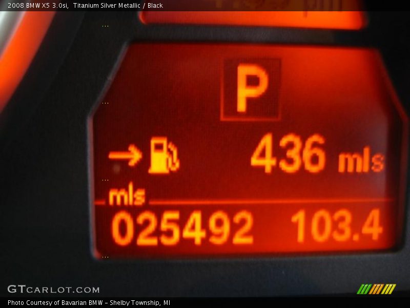 Titanium Silver Metallic / Black 2008 BMW X5 3.0si