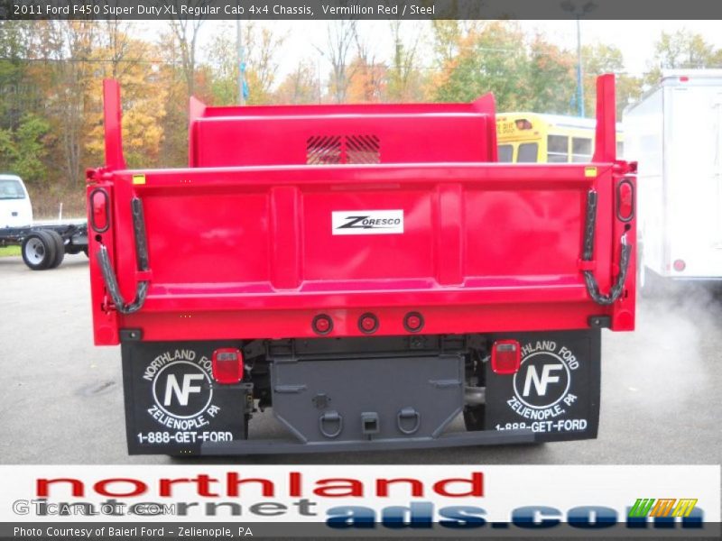 Vermillion Red / Steel 2011 Ford F450 Super Duty XL Regular Cab 4x4 Chassis