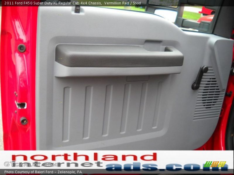 Vermillion Red / Steel 2011 Ford F450 Super Duty XL Regular Cab 4x4 Chassis