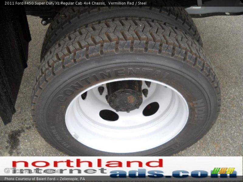 Vermillion Red / Steel 2011 Ford F450 Super Duty XL Regular Cab 4x4 Chassis