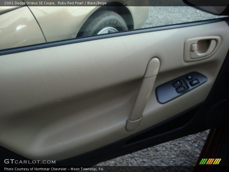  2001 Stratus SE Coupe Black/Beige Interior