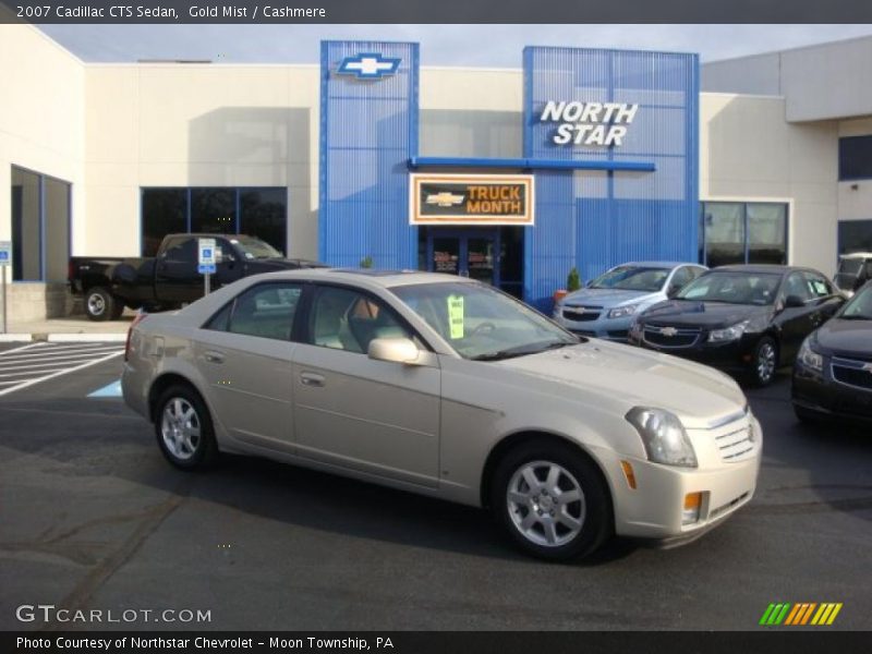 Gold Mist / Cashmere 2007 Cadillac CTS Sedan