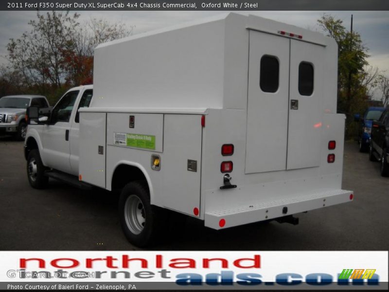 Oxford White / Steel 2011 Ford F350 Super Duty XL SuperCab 4x4 Chassis Commercial