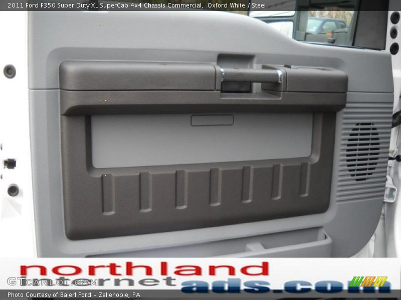 Oxford White / Steel 2011 Ford F350 Super Duty XL SuperCab 4x4 Chassis Commercial